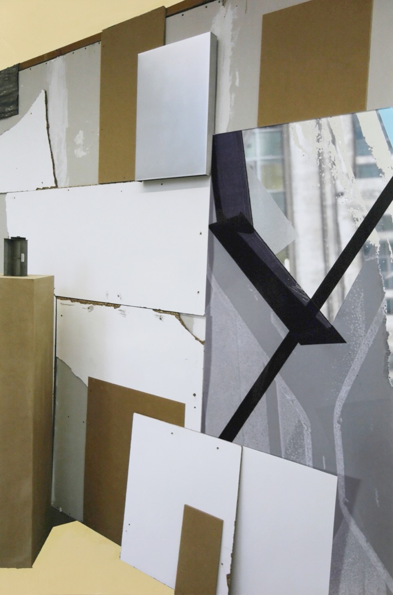 MDF, Fotocollage und Acryl, 45,3 cm x 31,5 cm, 2025